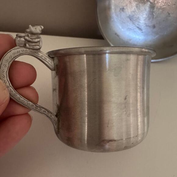 Danforth Pewter Disney Classic Winnie the Pooh Baby Cup and Bowl - Picture 5 of 11